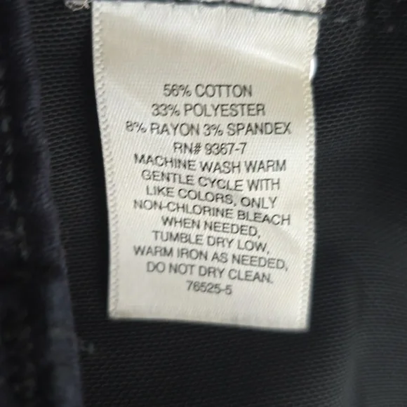 Liz Claiborne Sara Slim Leg Mid Rise Stretch Black Jeans Size 4PS Short NWT - Picture 9 of 10